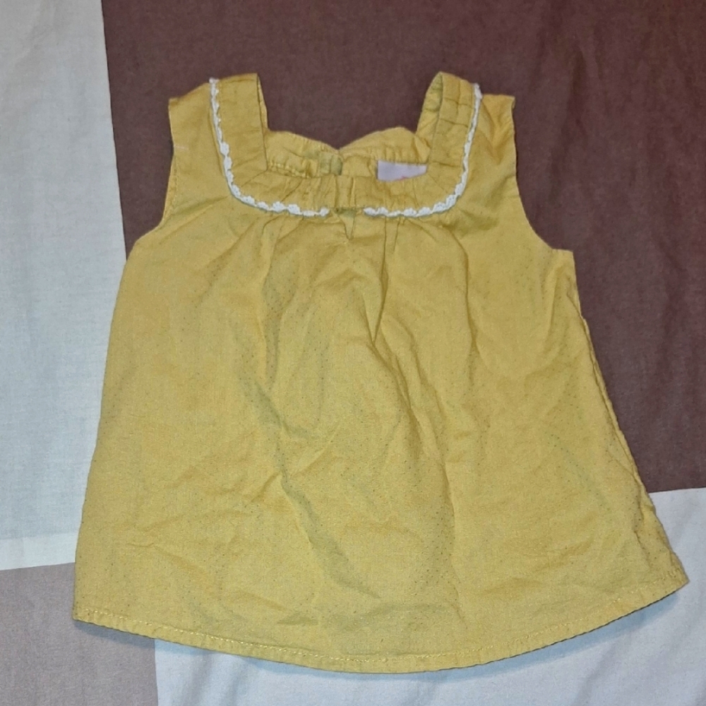 Yellow Kids Sleeveless Top
